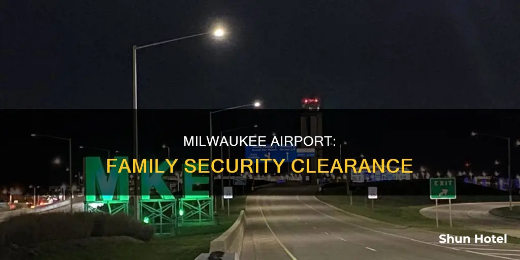 can family go through security at milwaukee airport