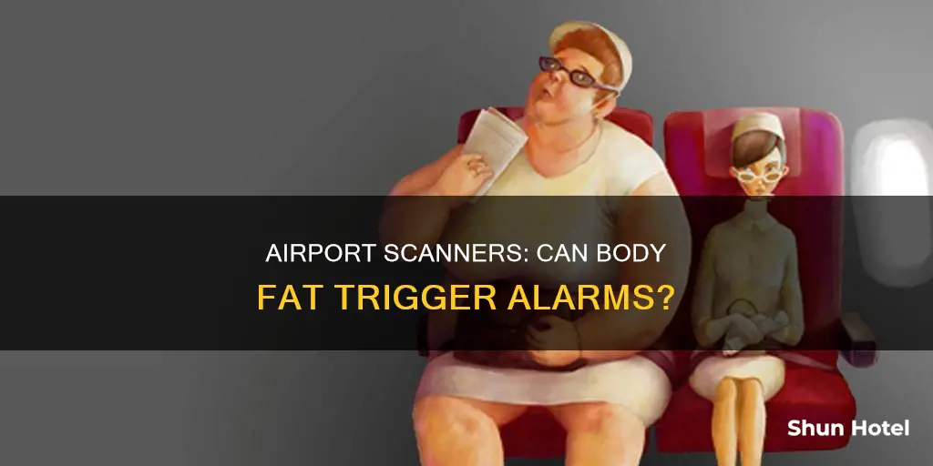 can fat set off airport scanners