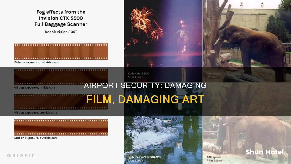can film be damaged by the airport