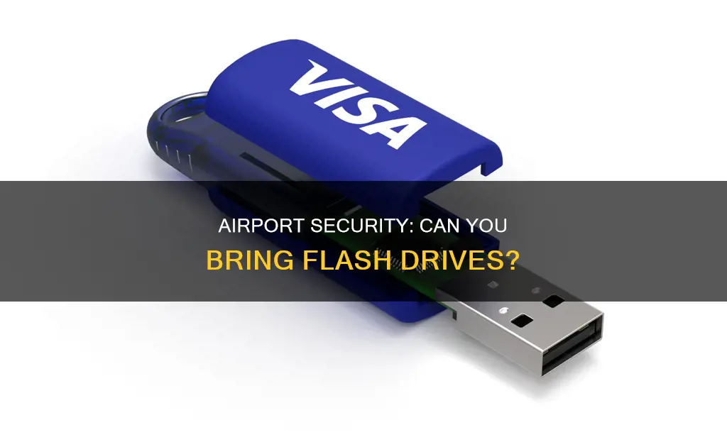 can flash drives go through airport security