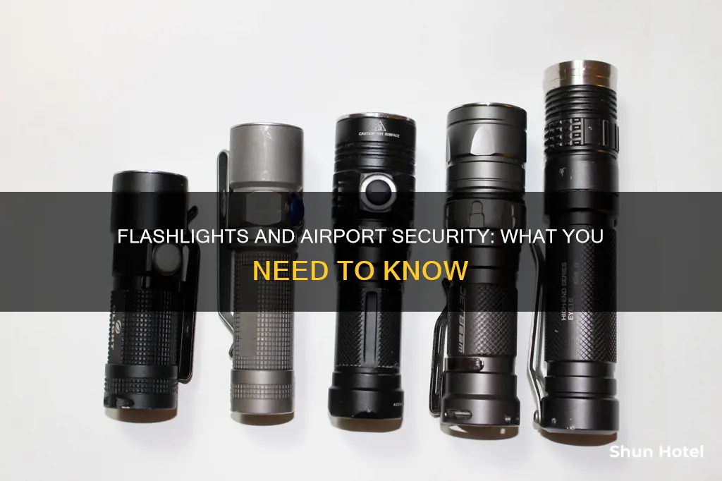 can flashlights go through airport security