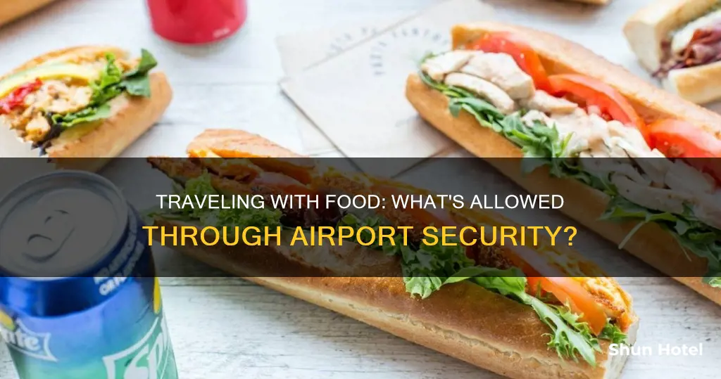 can food go through airport security