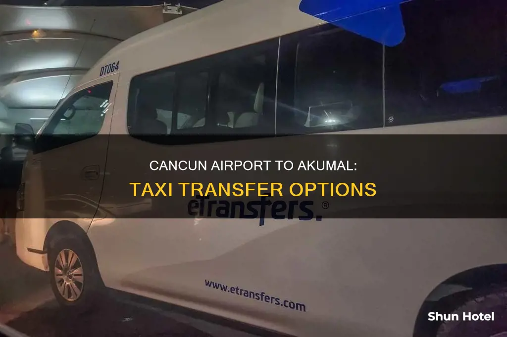 can get taxi from cancun airport to akumal