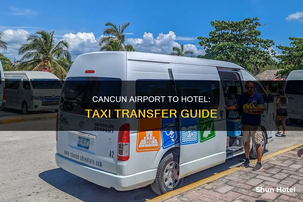 can get taxi from cancun airport to hotel zone