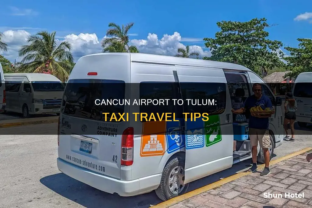 can get taxi from cancun airport to tulum