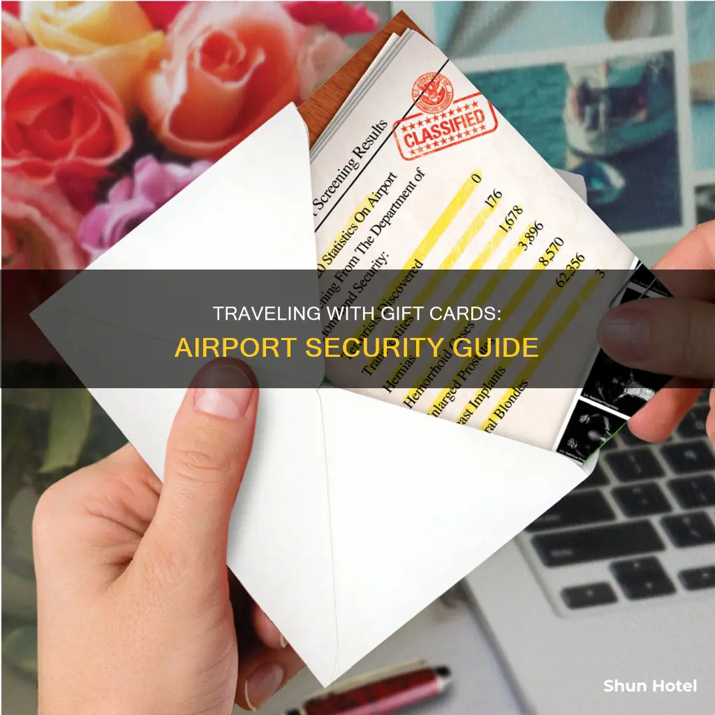 can gift cards go through airport security