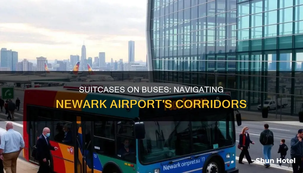 can go the corridors of buses with suitcases newark airport