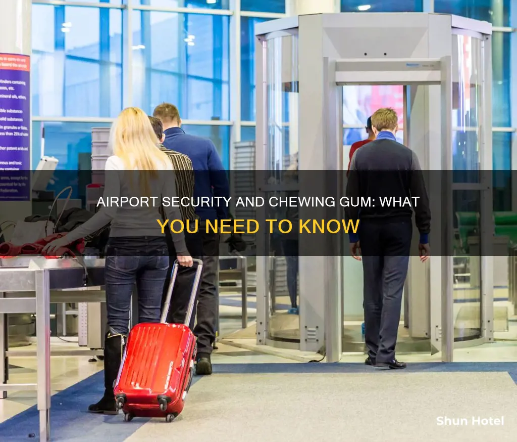 can gum go through airport security