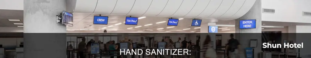 can hand sanitizer go through airport security