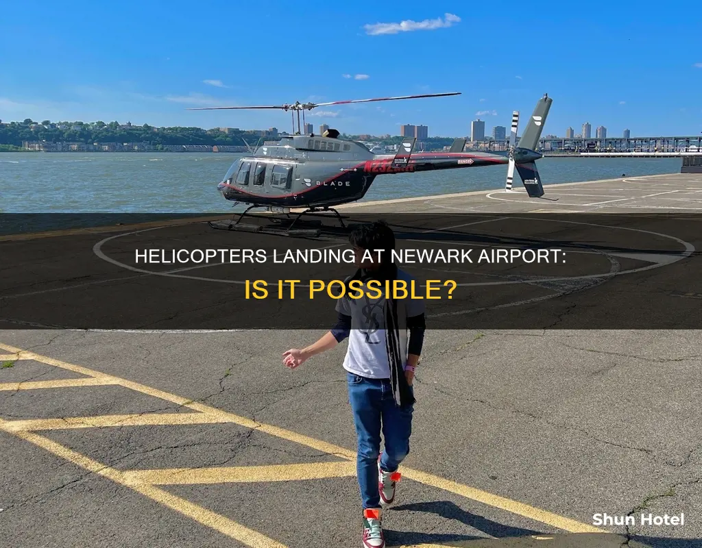 can helicopters land at newark airport