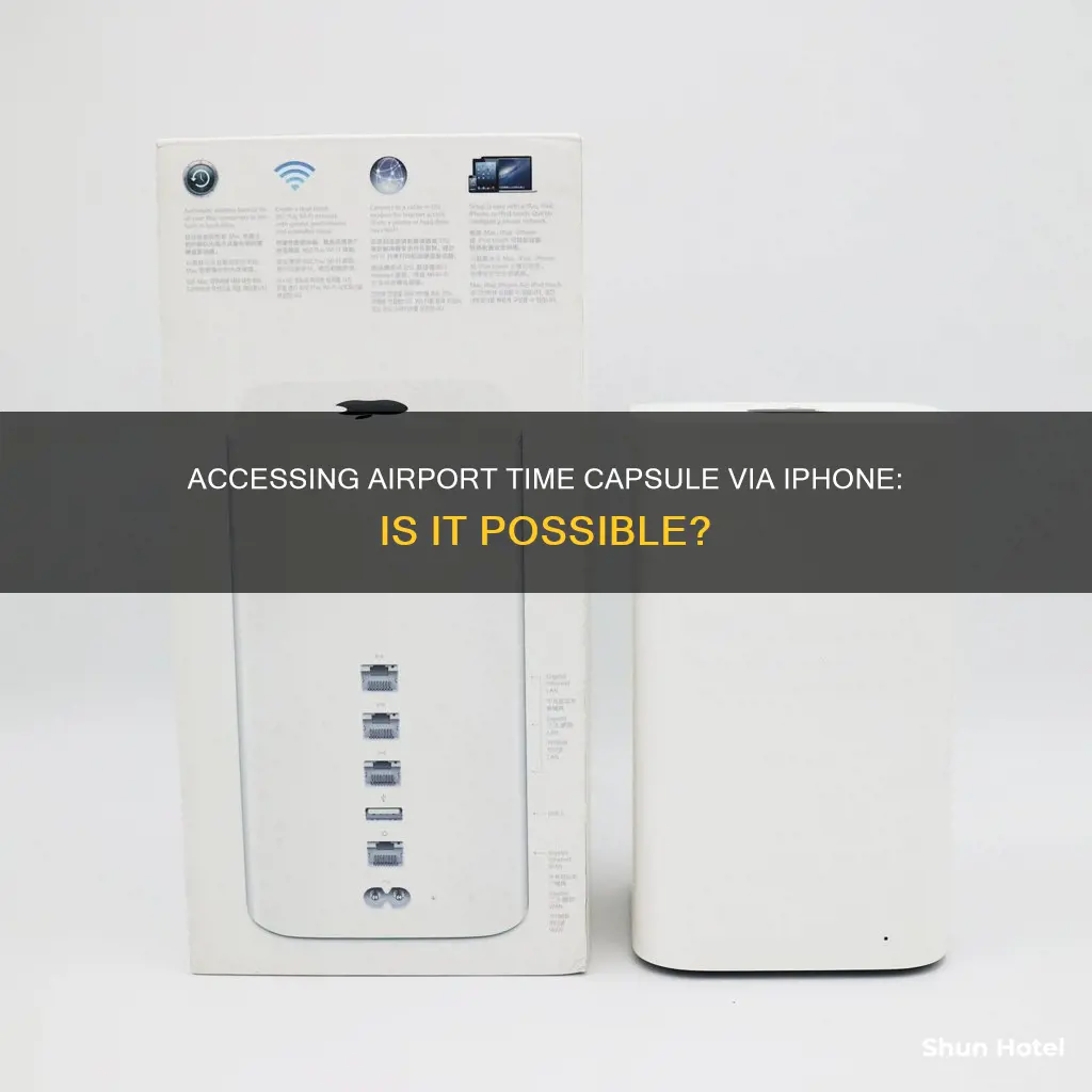 can i access my airport time capsule from my iphone