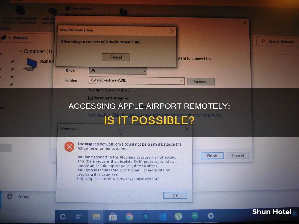 can i access my apple airport remotely