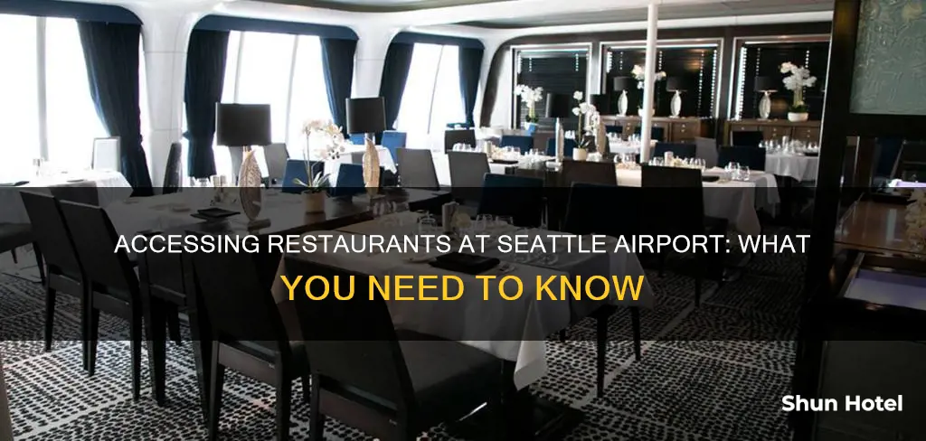 can i access restaurants at seatac airport