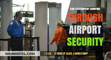 How to Accompany a Passenger Through Airport Security