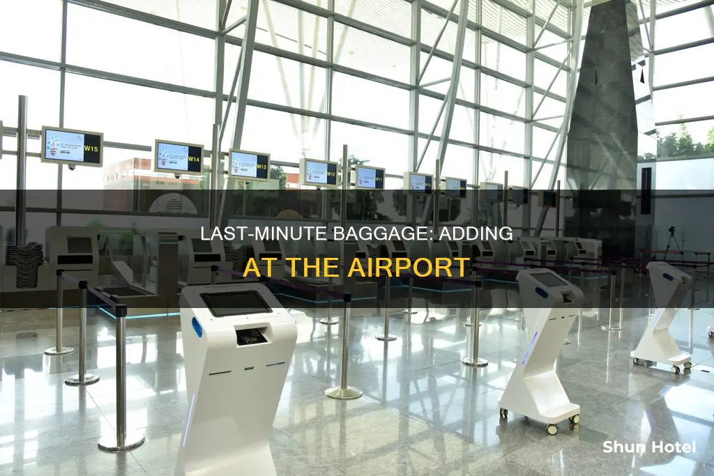 can i add baggage at the airport