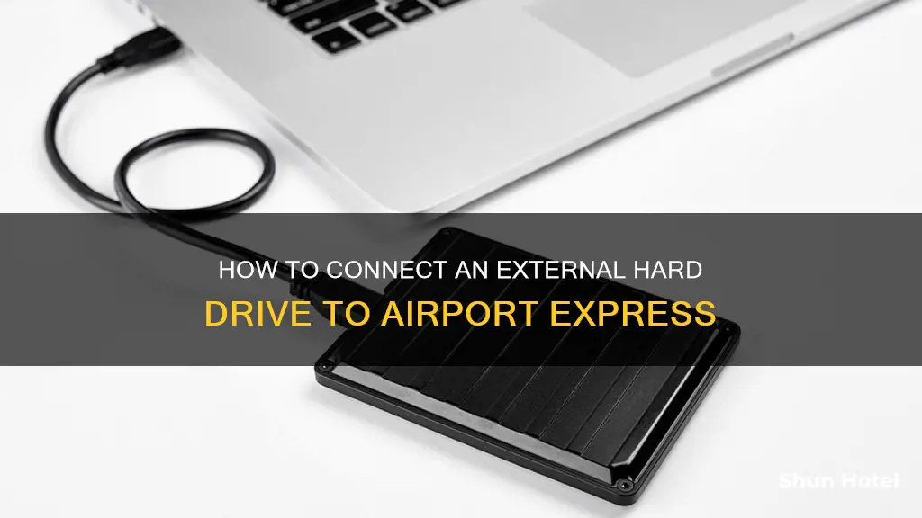 can i add external hard drive to airport express