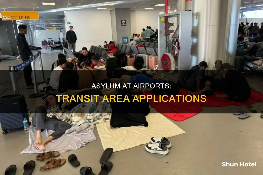 can i apply asylum in transit area of the airport