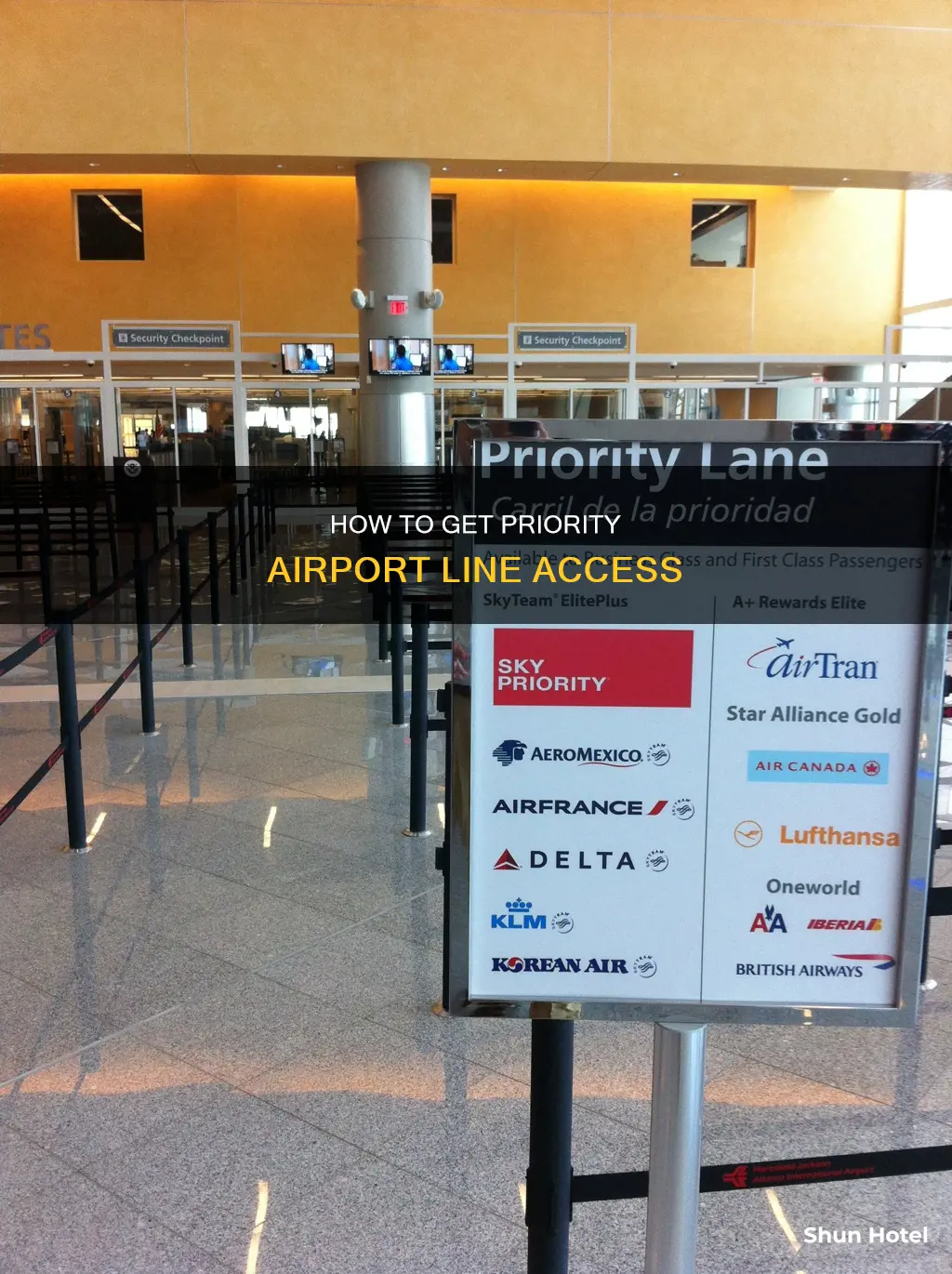 can i apply for priority airport line