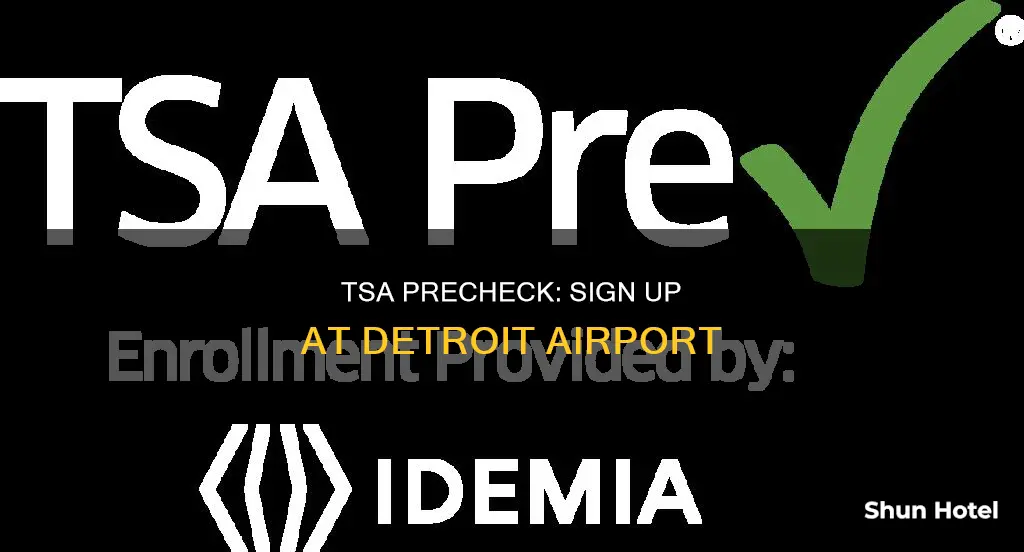 can i apply for tsa precheck in detroit airport