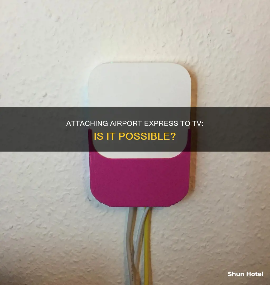 can i attach airport express to tv