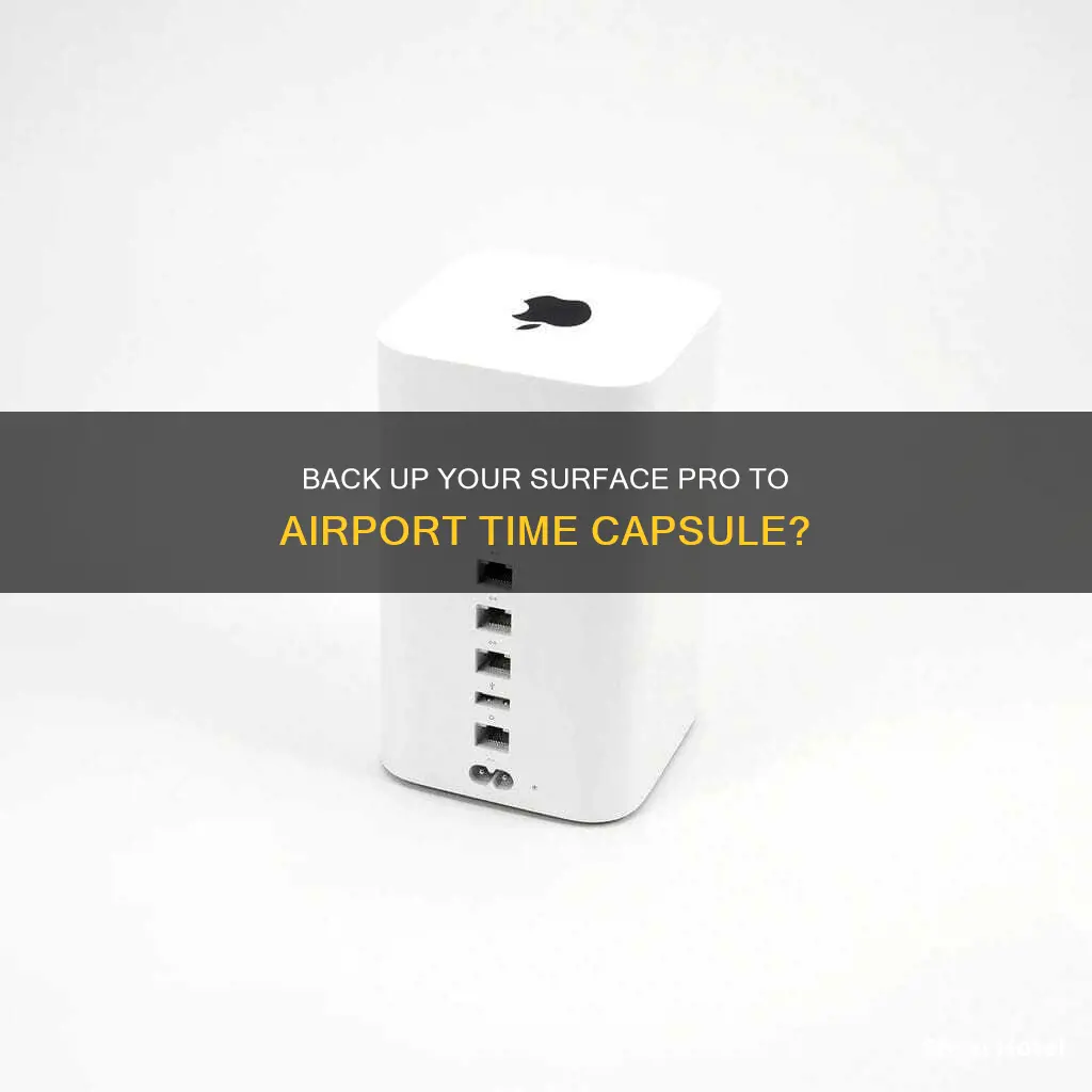 can i backup my surface pro to airport time capsule