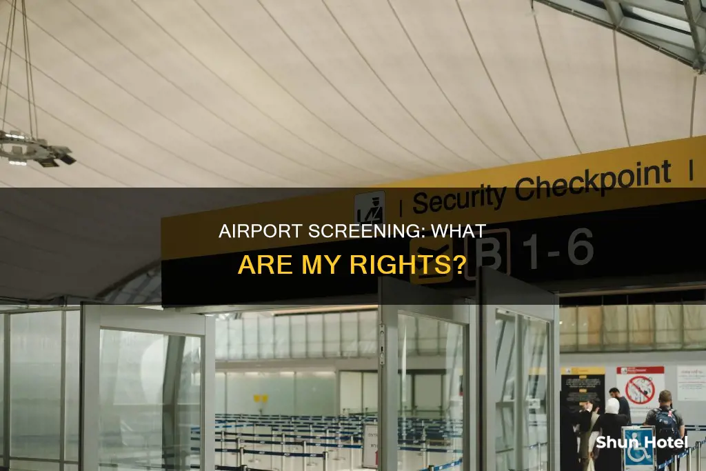can i be searched after screening at airport