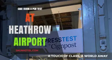 Heathrow Airport: PCR Test Booking Options
