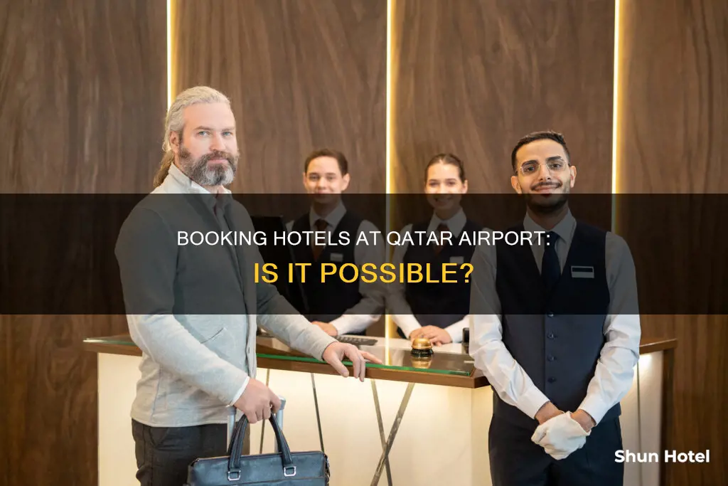 can i book hotel from airport in qatar