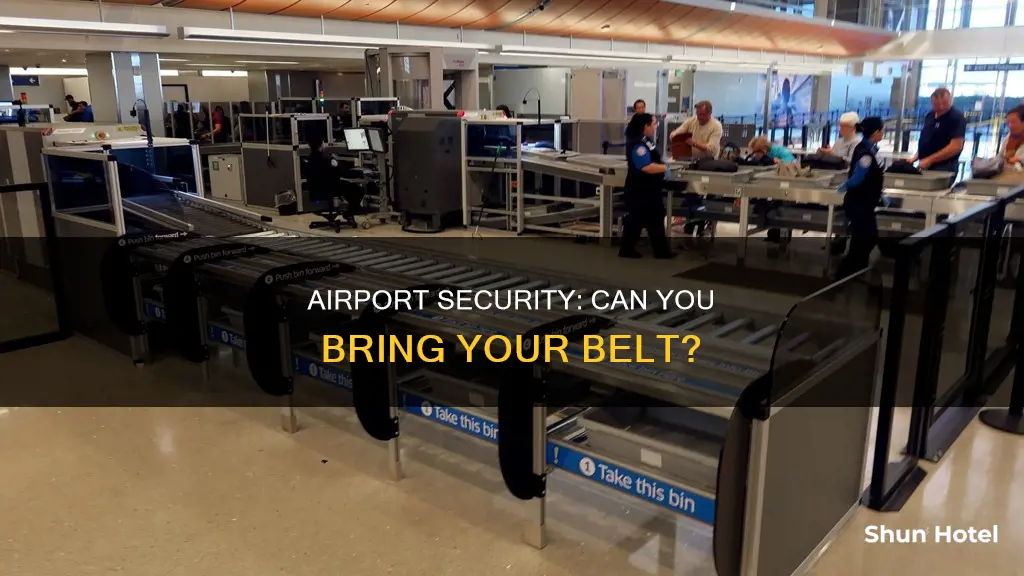can i bring a belt in an airport