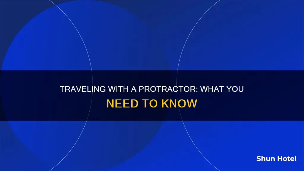 can i bring a protractor to the airport