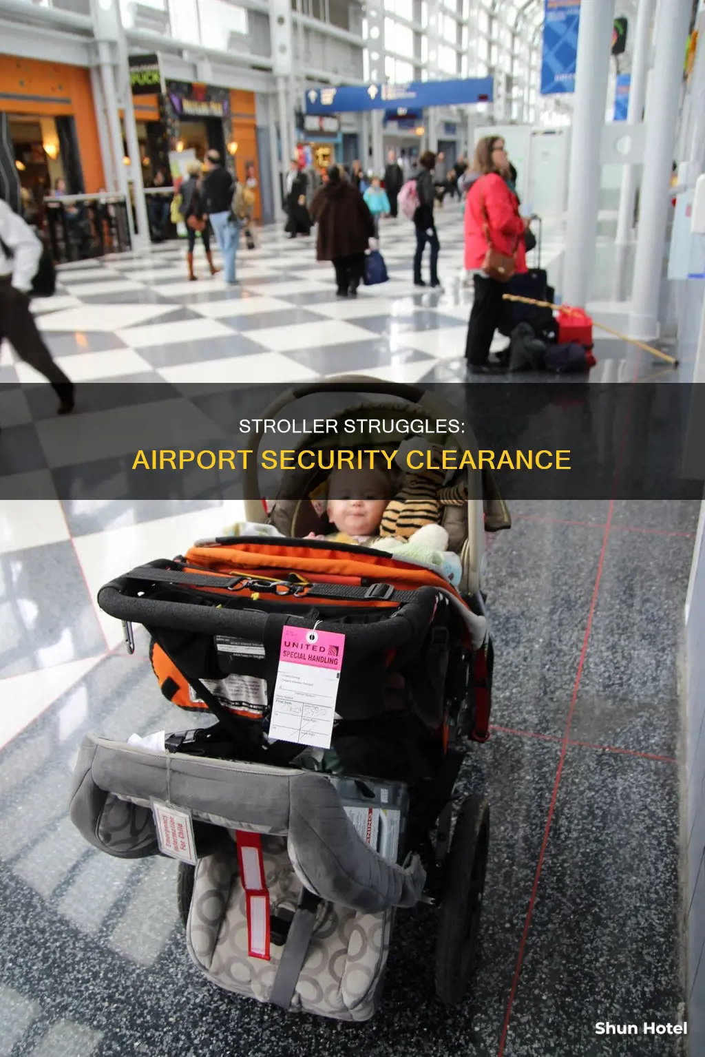 can i bring a stroller through airport security