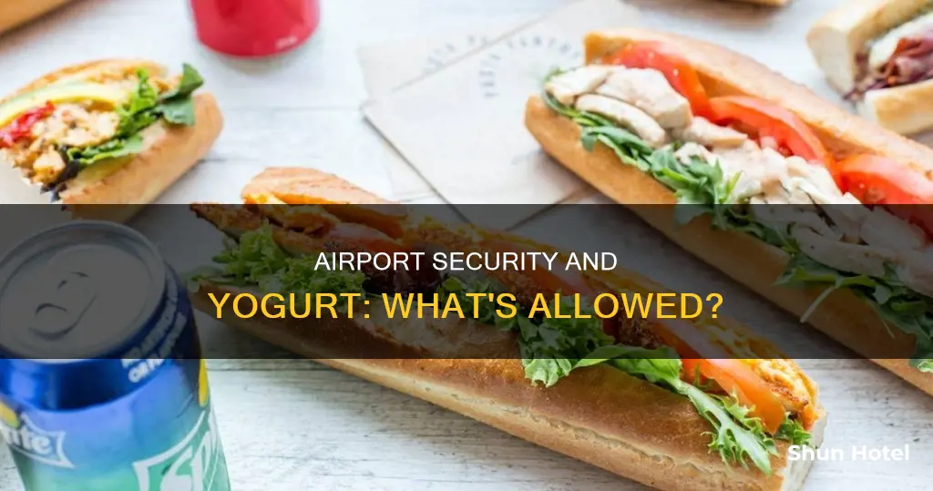 can i bring a yogurt through airport security
