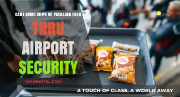 Travelers' Food Guide: Chips and Packaged Snacks at Airport Security