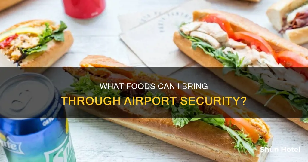 can i bring food theough airport security