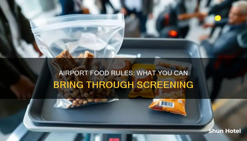 can i bring food through airport screening