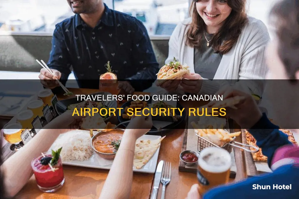 can i bring food through airport security canada