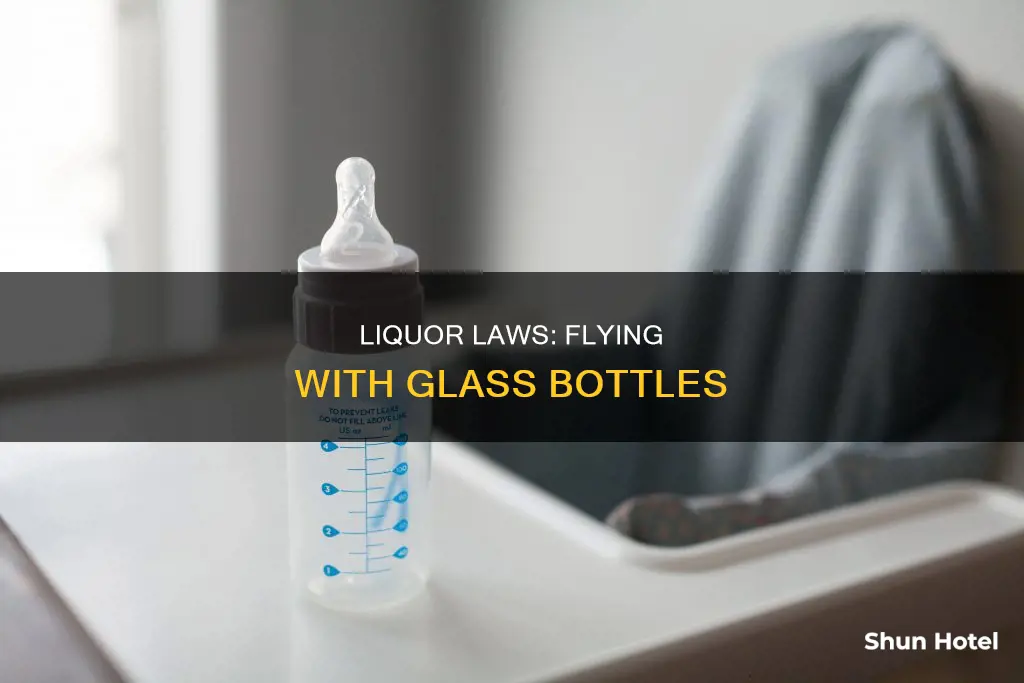 can i bring glass small liquor bottles through airport security