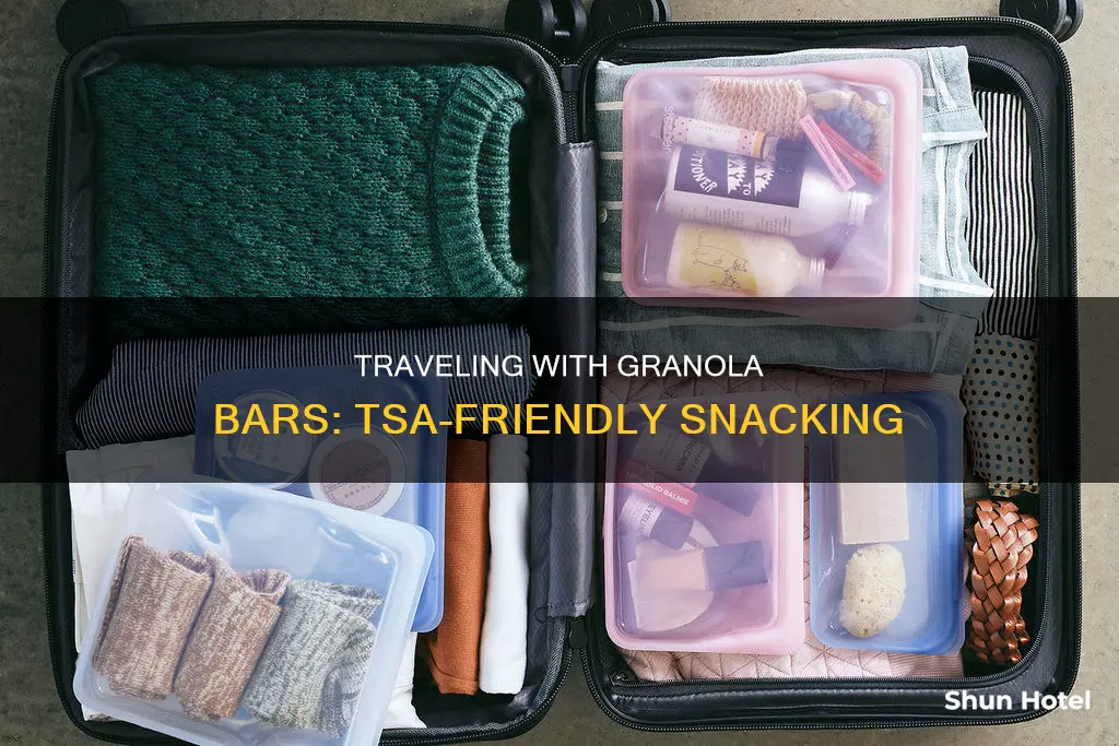 can i bring granola bars through airport security
