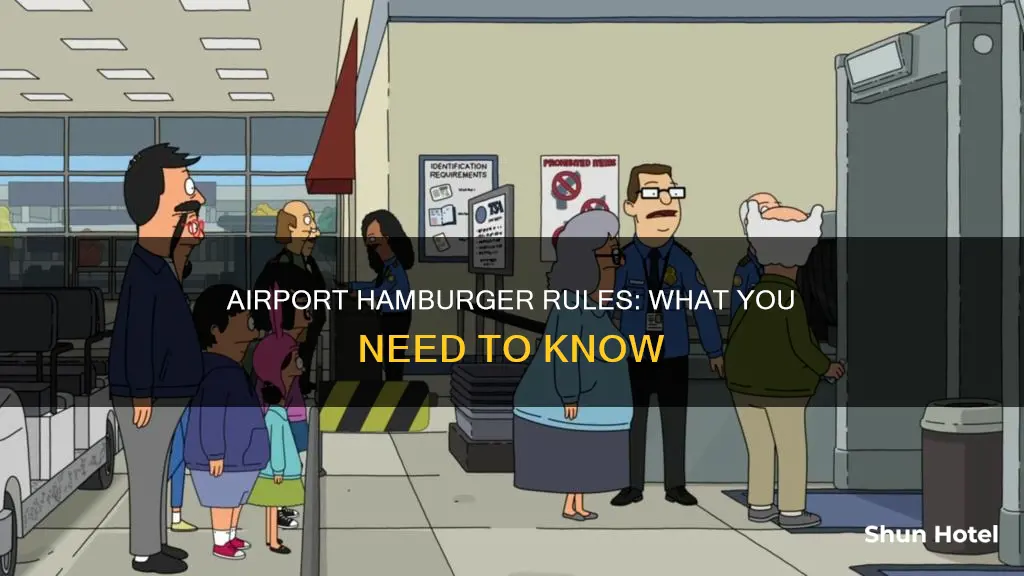 can i bring hamburger inside airport