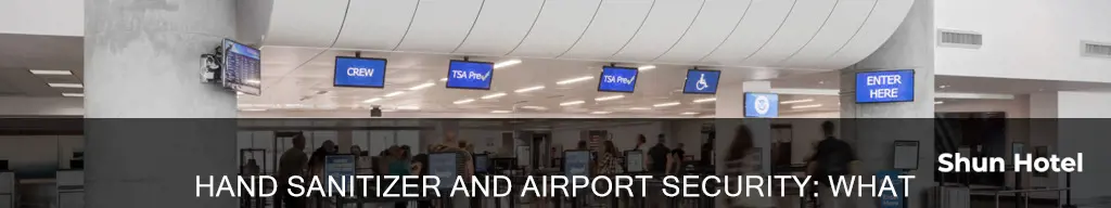 can i bring hand sanitizer through airport security