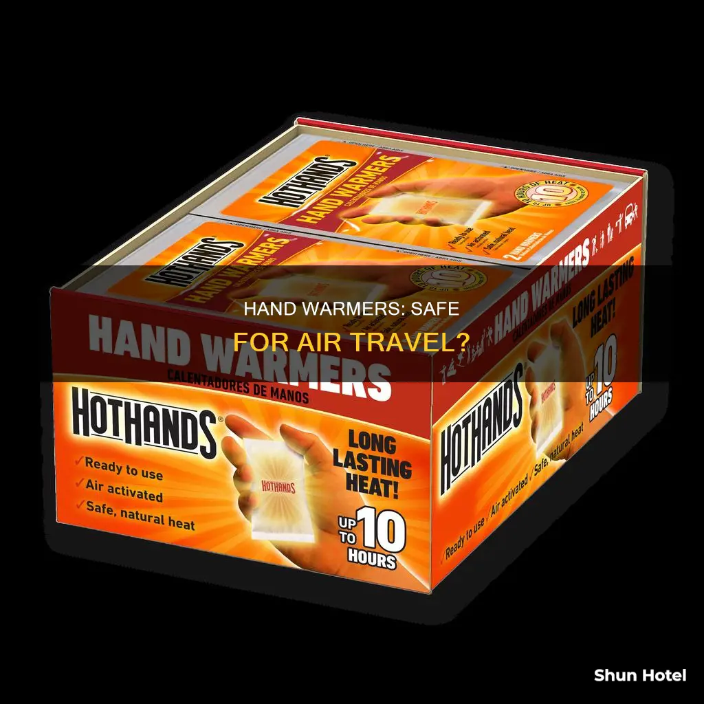 can i bring handwarmers to airport