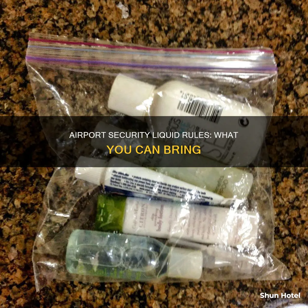 can i bring liquid through airport security