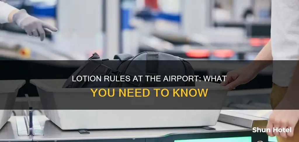 can i bring lotion to the airport