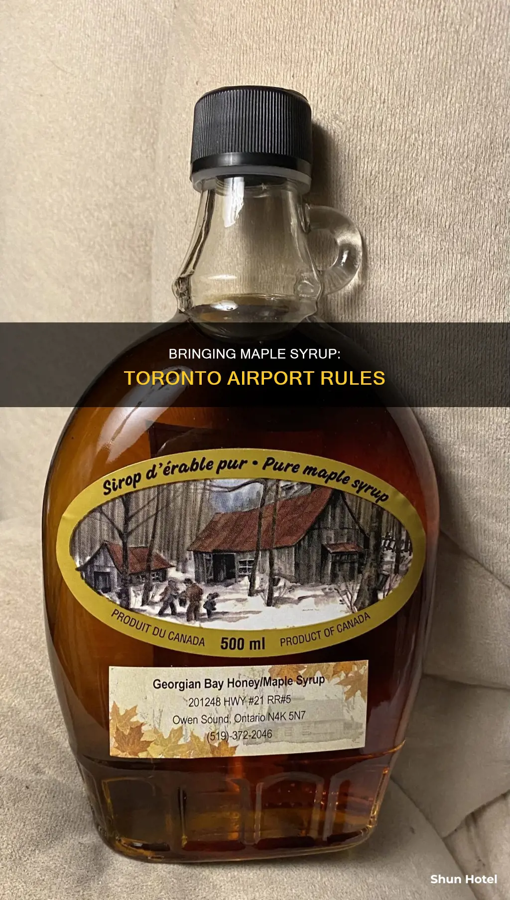 can i bring maple syrup in toronto airport