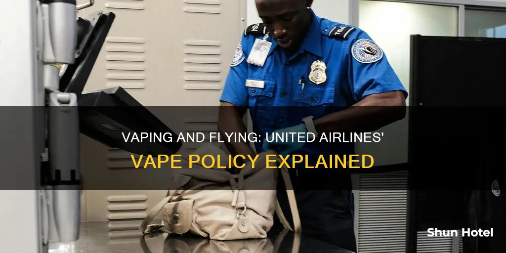 can i bring my vape through airport security united airlines