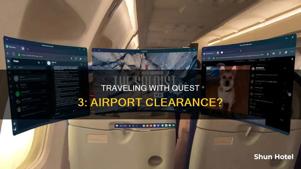 can i bring quest 3 on airport