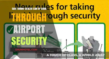 Airport Security: Sealed Soda Cans Allowed?