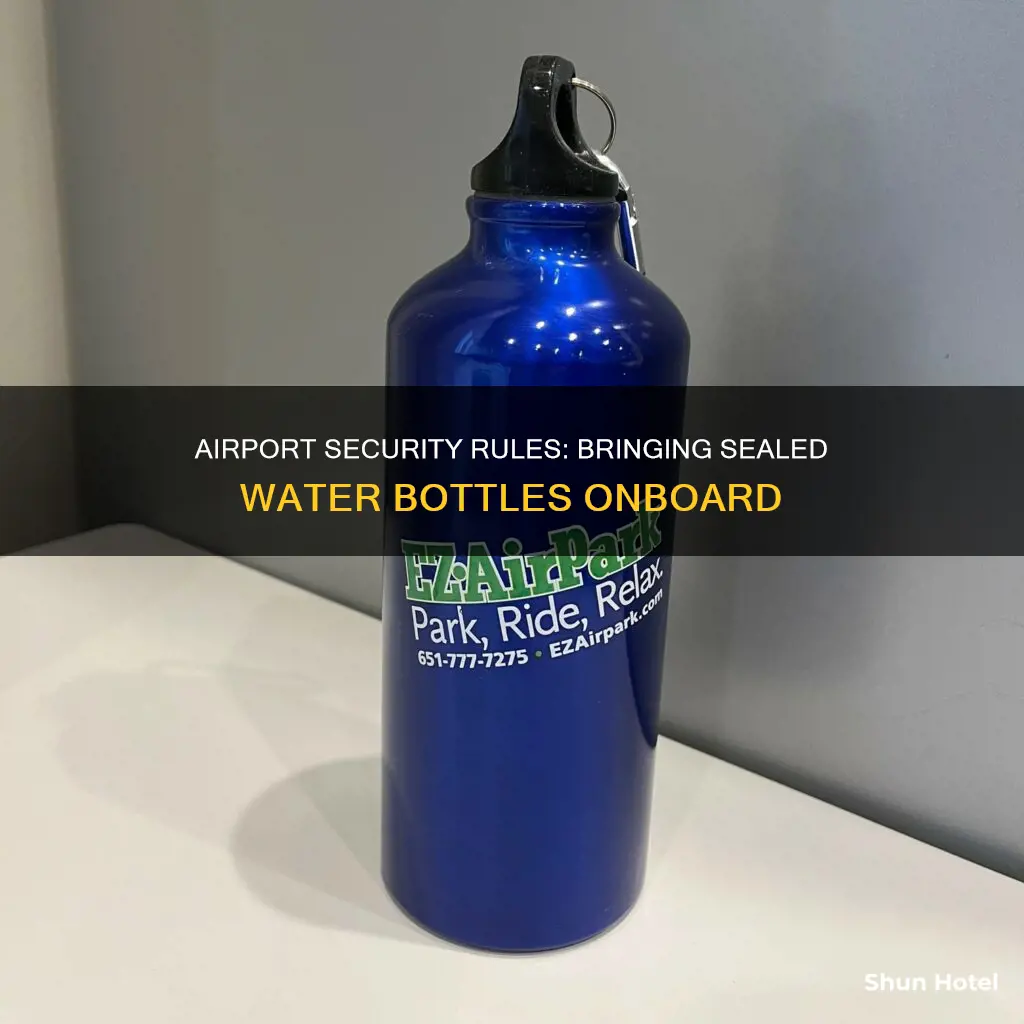 can i bring sealed water through airport security