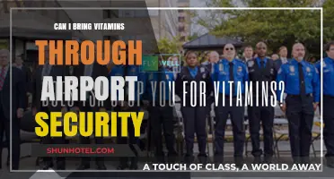 Airport Security and Vitamins: What You Can Bring