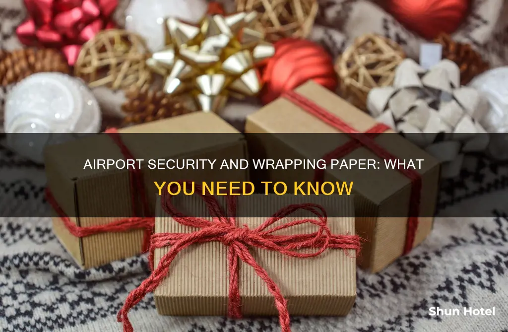 can i bring wrapping paper through airport security